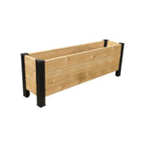 Ensemble de coins pour jardinière - 16.5" - Aluminium Noir