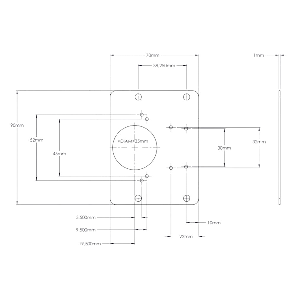 Repaire plate for hinges 2/pkg - Richelieu