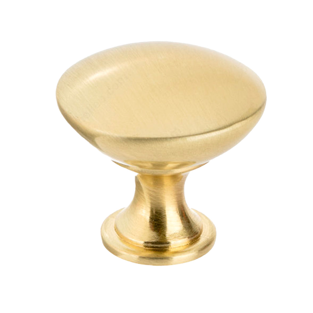 Modern knob #9041 satin brass 40mm - Richelieu 