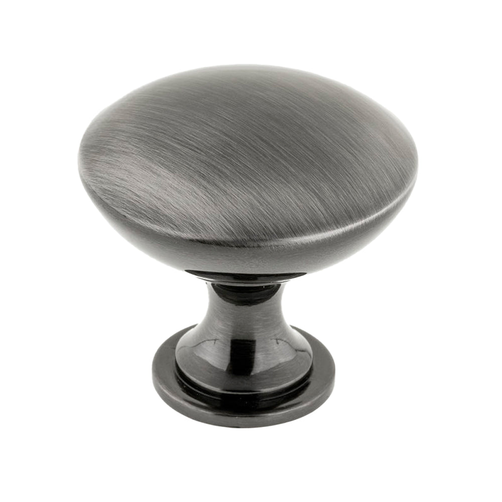 Bouton moderne #9041 inox noir 40mm - Richelieu