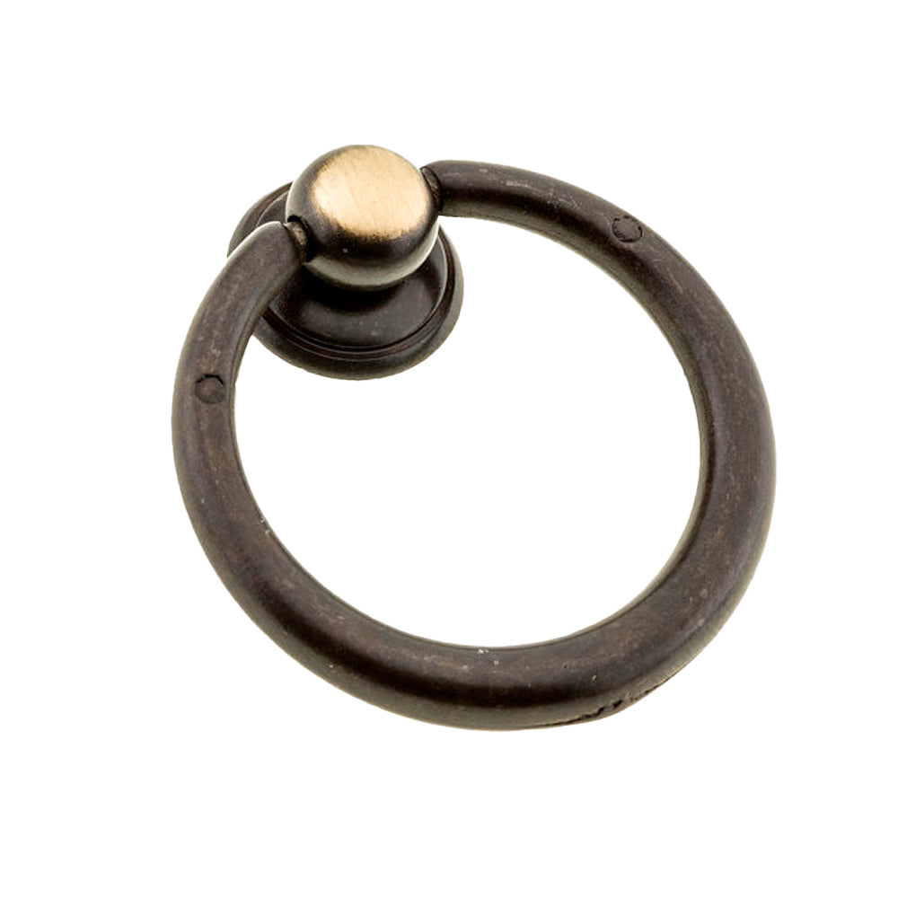 Traditional brass pull #9202 satin bronze 40mm - Richelieu 