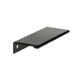 Modern edge pull #9898 brushed black 80mm - Richelieu 