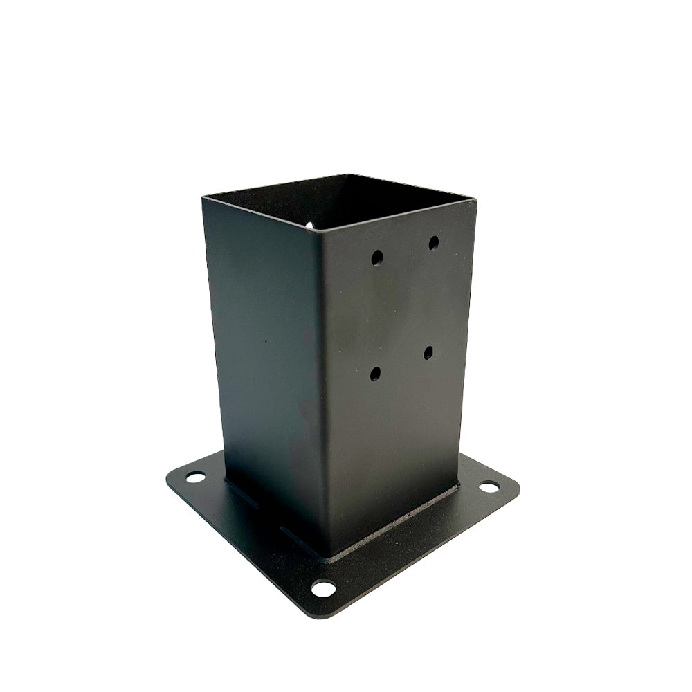 Base de support pour pergola 4'' x 4'' noir mat