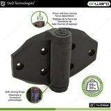 Charnière à fermeture automatique pour portillon en bois - D&D