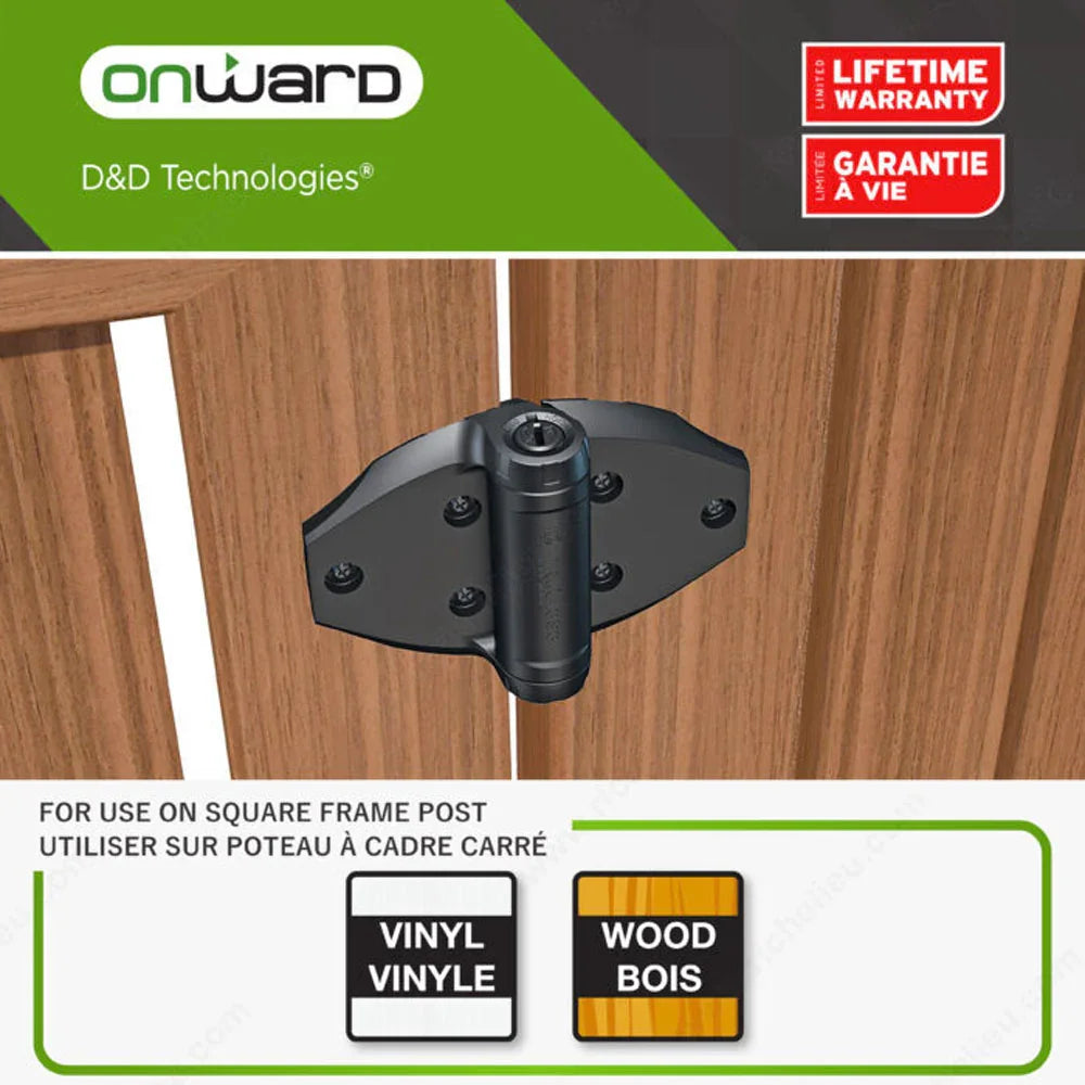 Charnière à fermeture automatique pour portillon en bois - D&D