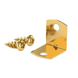 Équerre en laiton + Vis 3/4'' X 3/4'' - 4/pqt
