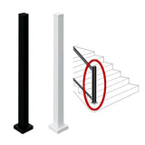 Entourage Black or White Pebble Stair Post - Kool-Ray