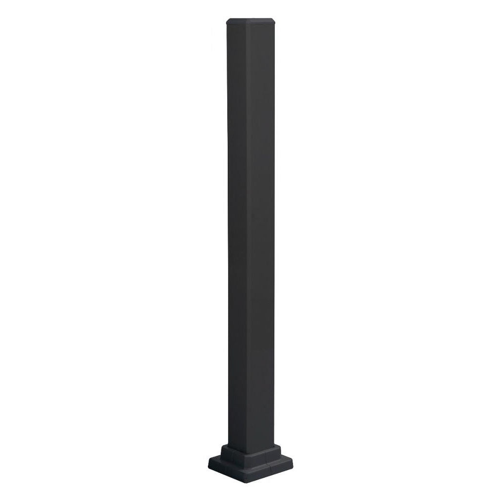 Railing mounting post - Black