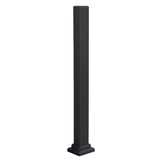 Railing mounting post - Black
