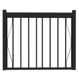 Entourage Aluminum Railing Gate Set Black or White Pebble