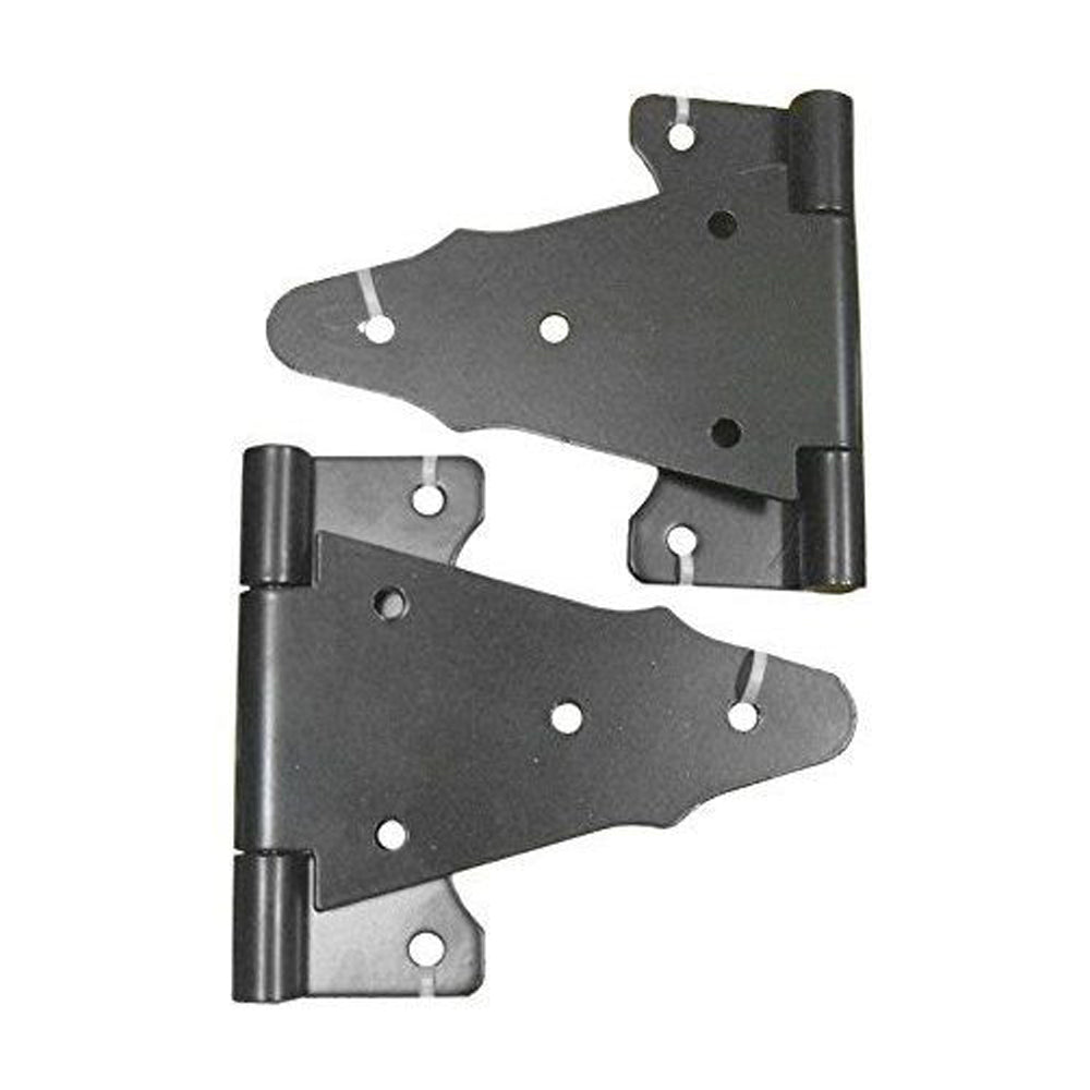 HD 6’’ black decorative tee hinge 2 pcs # th6blk