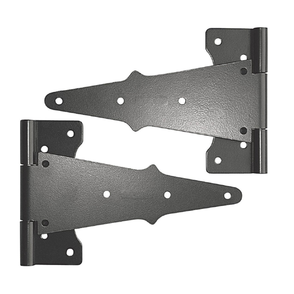 HD 8’’ black decorative tee hinge 2 pcs # th8blk
