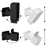 Adaptateur angulaire entourage pour garde-corps en aluminium noir mat ou blanc - Kool-Ray