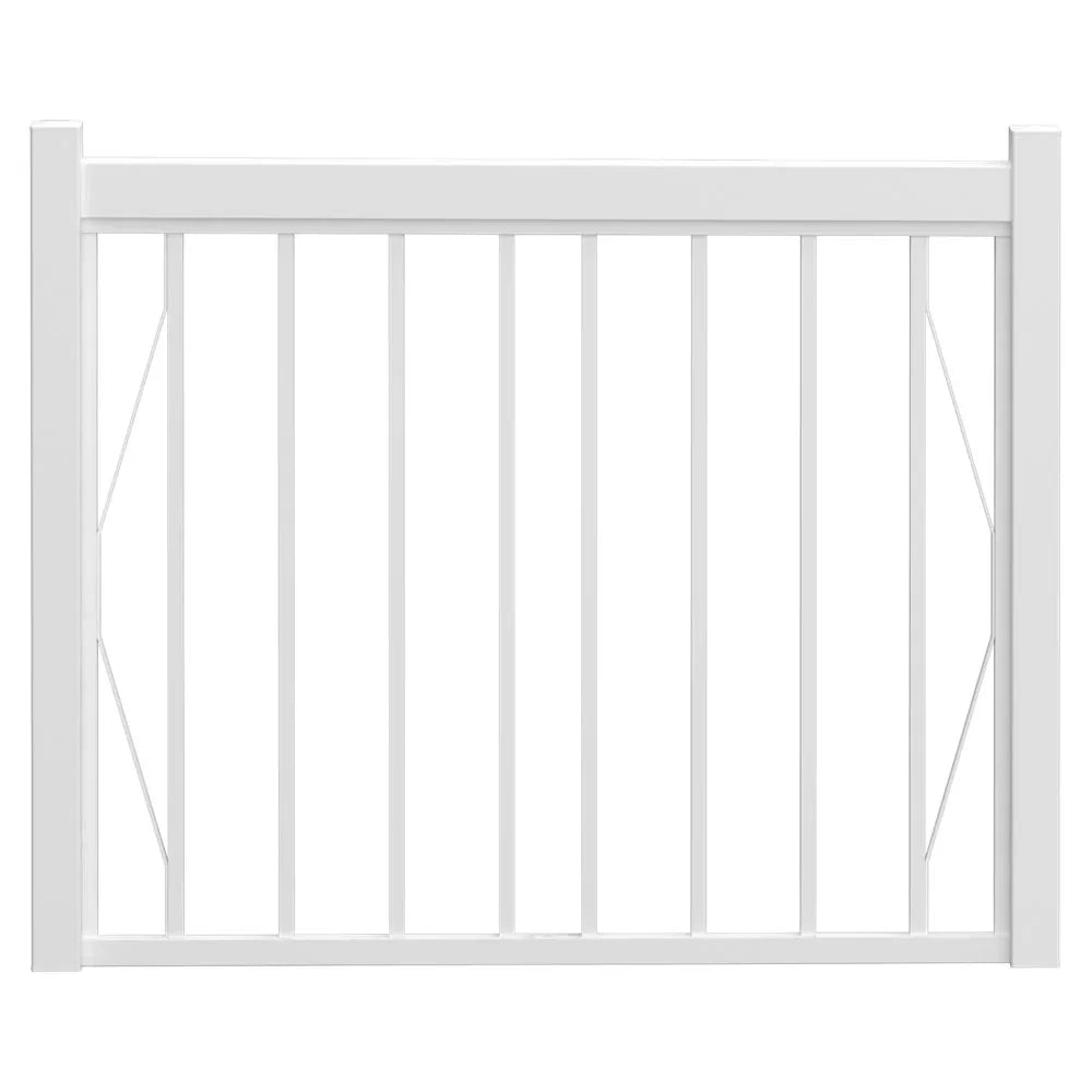 Entourage Aluminum Railing Gate Set Black or White Pebble