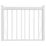 Entourage Aluminum Railing Gate Set Black or White Pebble