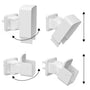 Adaptateur angulaire entourage pour garde-corps en aluminium noir mat ou blanc - Kool-Ray