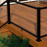 Entourage Glass Railing Black Pebble - Kool-Ray