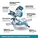 10" Sliding Compound Mitre Saw With Laser LS1018L, Support included - Makita