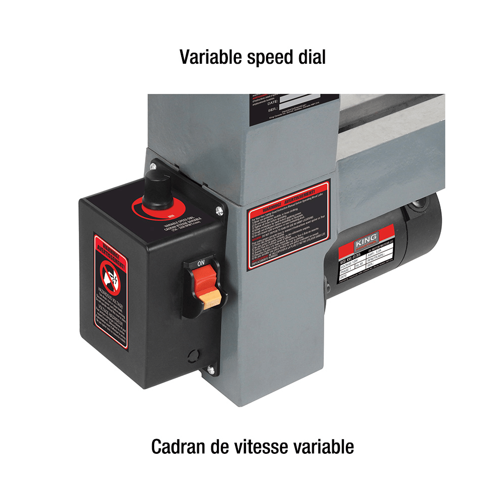 8" x 13" Variable Speed Wood Lathe