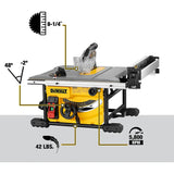 DEWALT DWE7475 8-1/4 in Compact Jobsite Table Saw