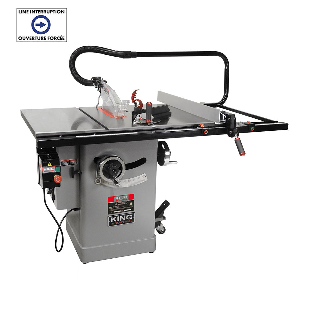 10’’ Cabinet Table Saw KC-10FXT-L50-50 - King