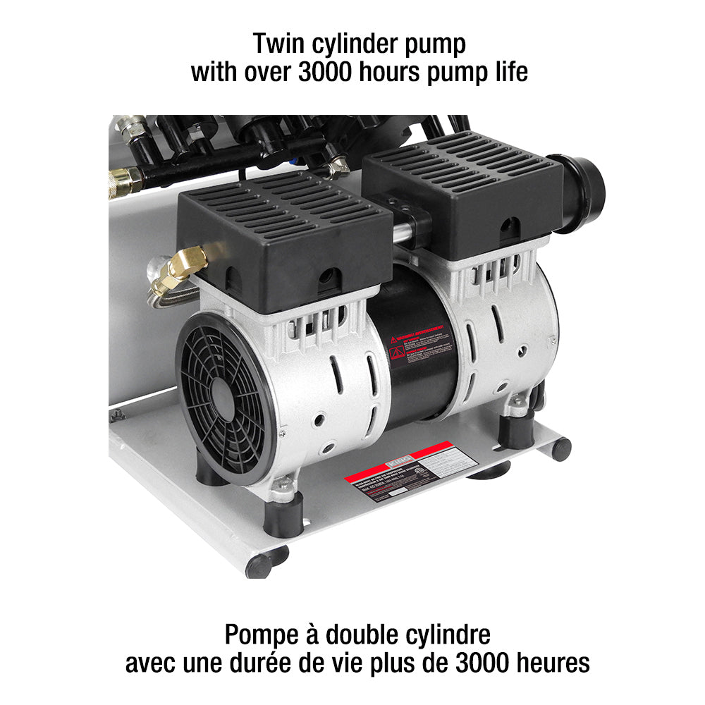 Compresseur à air sans huiles 2 gal #kc-2020a - King