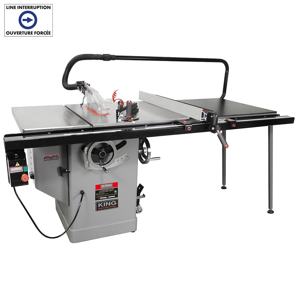 10’’ Cabinet Table Saw KC-10FXT-L50-50 - King