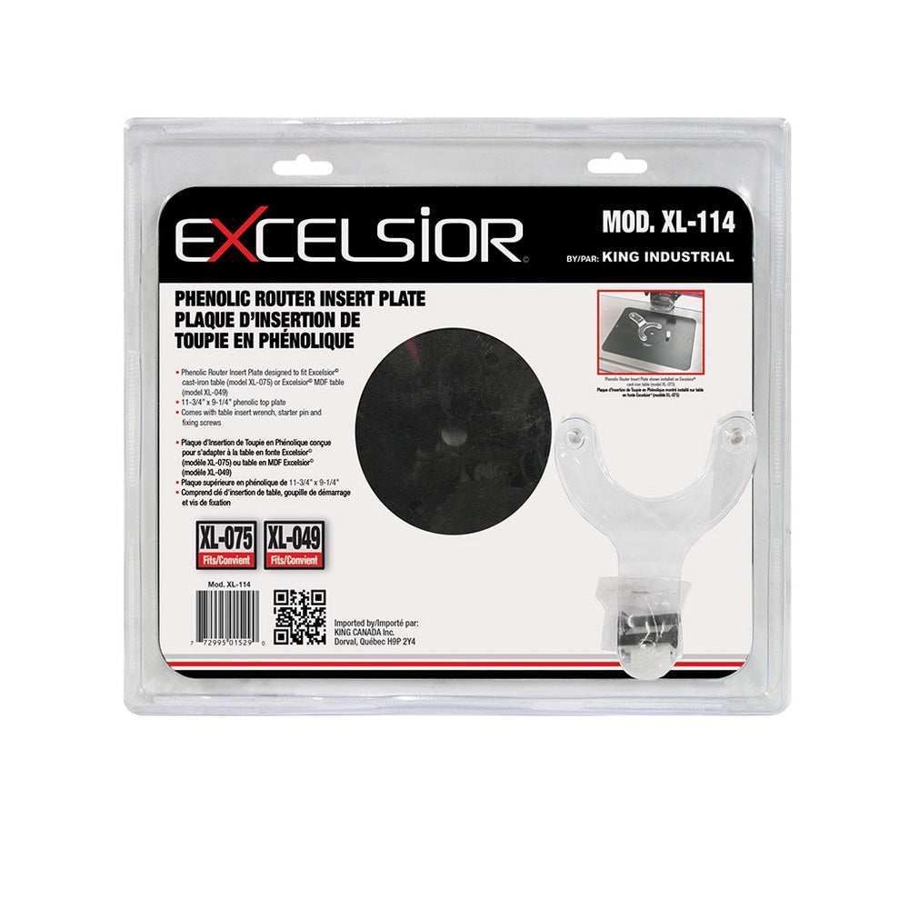 Phenolic router insert plate #XL-114 - King