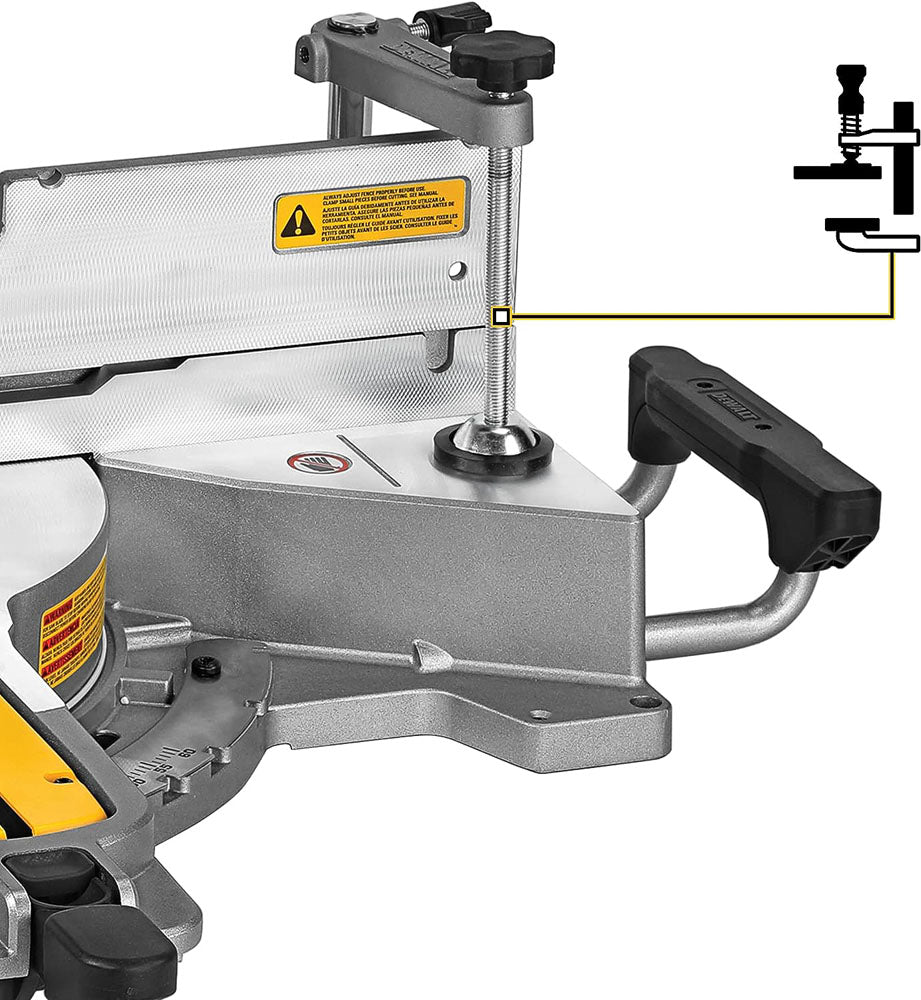 Scie a onglets double biseau coulissante 12’’ Dewalt #DWS779
