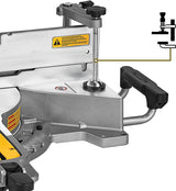 Scie a onglets double biseau coulissante 12’’ Dewalt #DWS779