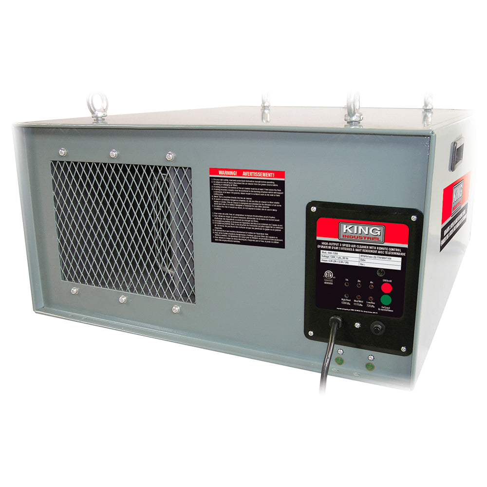 High-output 3 speed air cleaner with remote control #kac-1200 - King