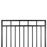 Portillon en fer noir Benitoite droit 45’’ x 68’’ - Nuvo Iron