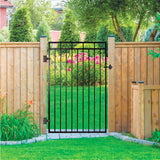 Portillon en fer noir Benitoite droit 45’’ x 68’’ - Nuvo Iron