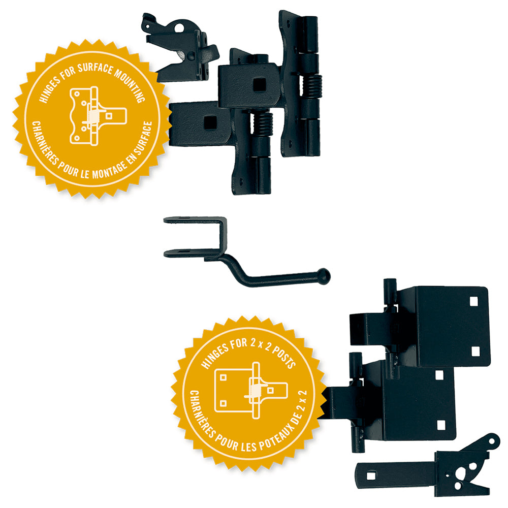 Portillon en fer noir Benitoite arqué 45’’ x 68’’ - Nuvo Iron