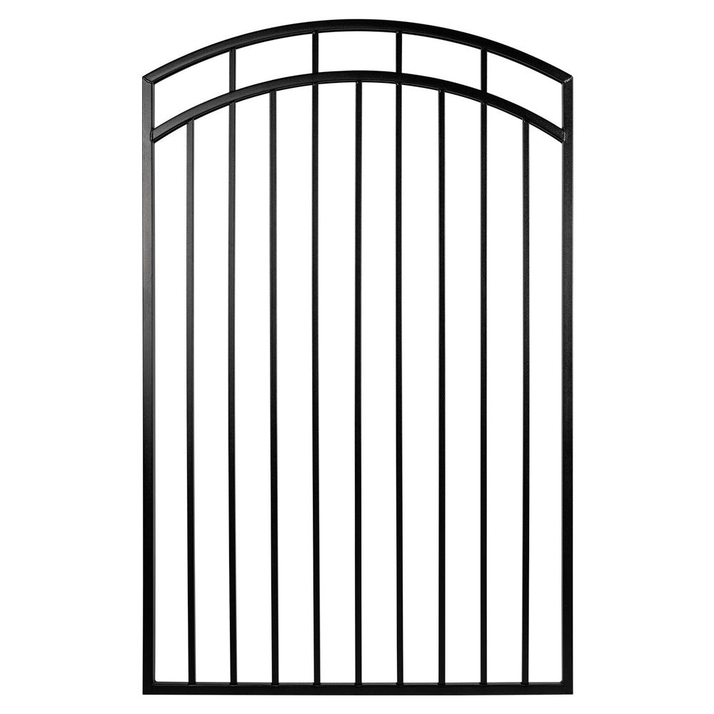 Portillon en fer noir Benitoite arqué 45’’ x 68’’ - Nuvo Iron