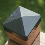 Capuchon de poteau noir pyramide Eazy-cap - Nuvo iron