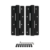 Ensemble de 2 charnières papillon robuste moderne noir