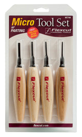  Set of 4 micro chisels 60 degrees MT700 - Flexcut