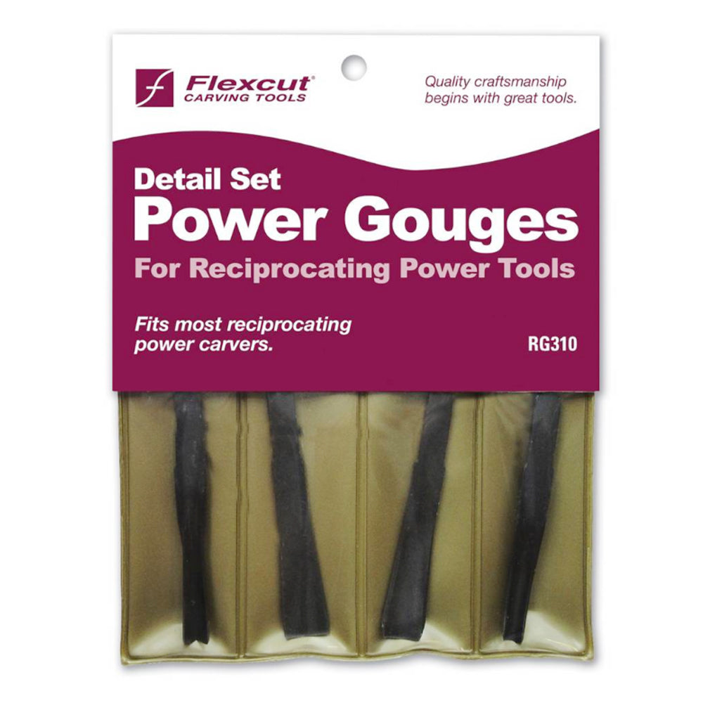 Ensemble de 4 gouges de sculpture à détailler RG310 - Flexcut