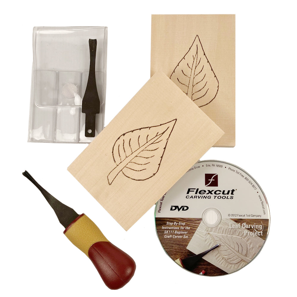 Ensemble de 2 lames avec bois et patron SK111 - Flexcut