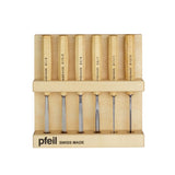 Set of 6 gouges for amateur - Pfeil. Swiss Made.