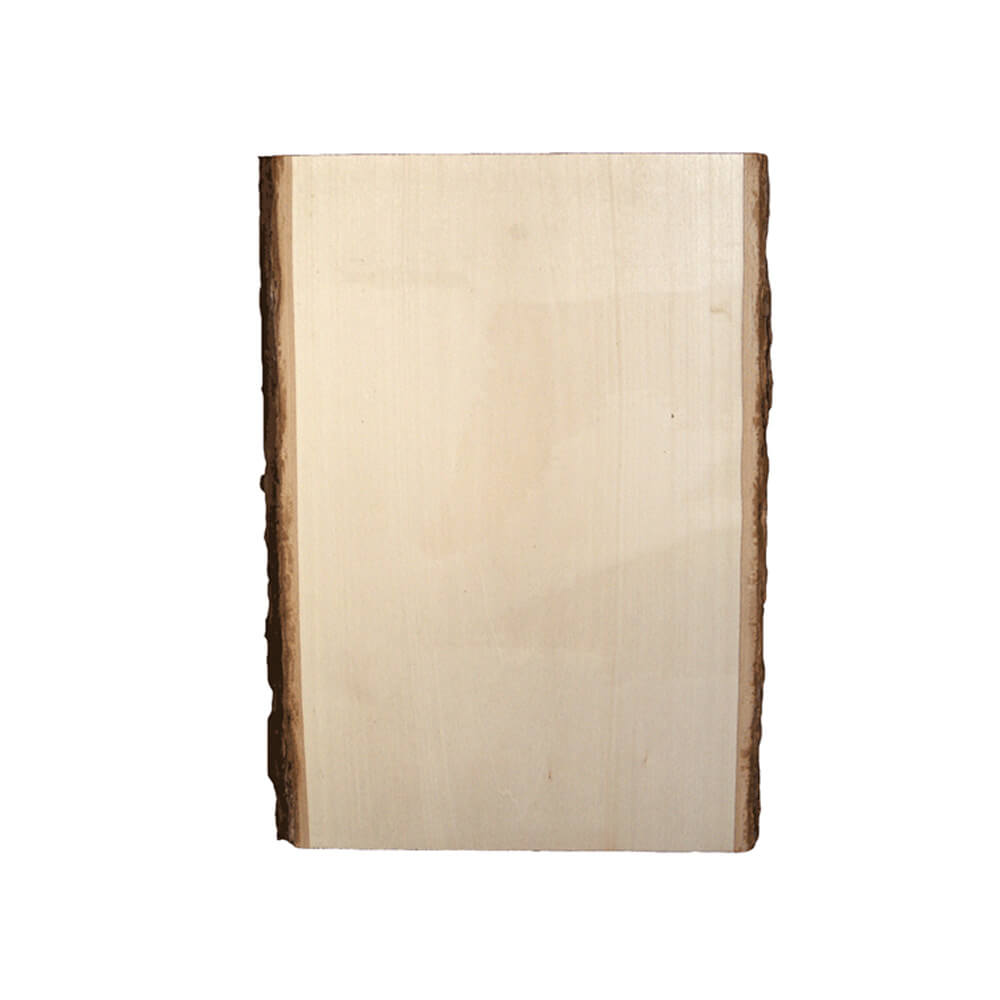 Basswood board with unique bark edge 5/8'' x 9'' x 11'' to 13''
