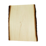 Basswood board with unique bark edge 5/8" x 11' x 13" à 16"
