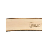 Basswood board with unique bark edge 5/8'' x 8'' à 10'' x 23''
