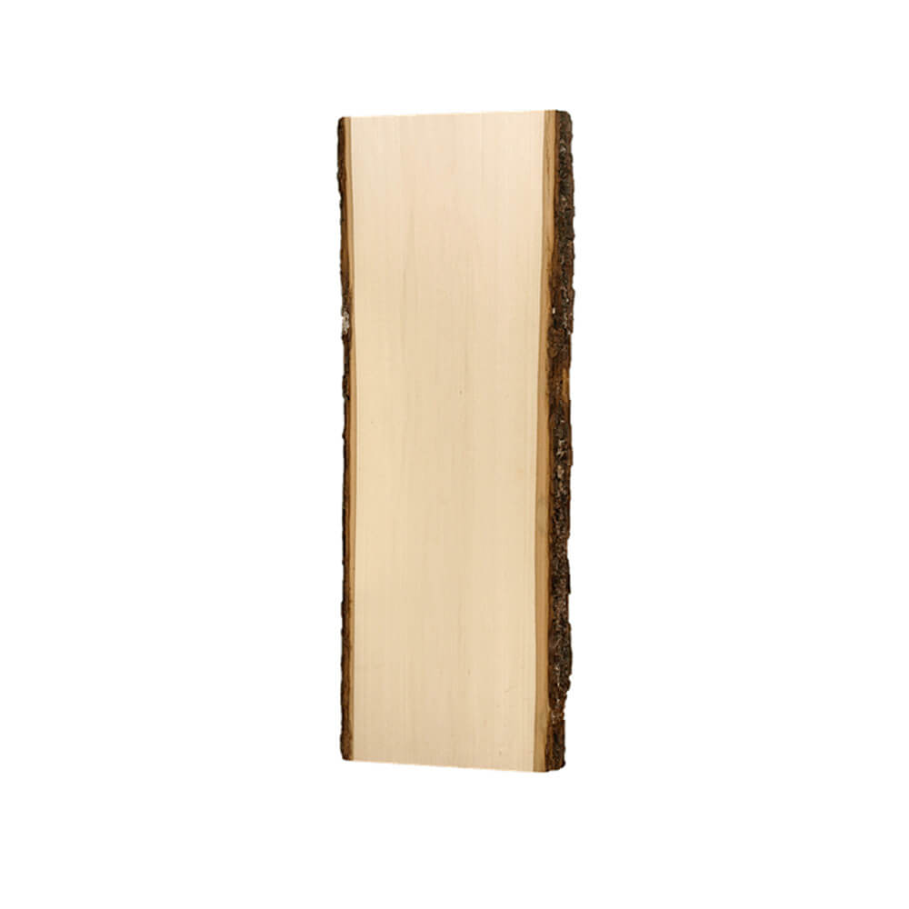 Basswood board with unique bark edge 5/8'' x 8'' à 10'' x 23''