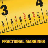 Atomic Measuring Tape 1 1/8’’x8M/26’ #DWHT38126S - Dewalt