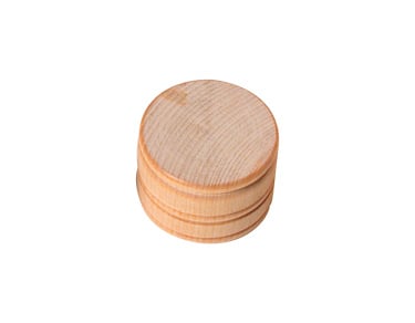 Wooden Pillbox 1" x 1 9/16"