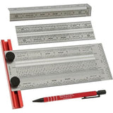 Sets of 3 precision rulers - Incra