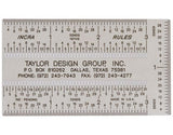 Pocket precision ruler 3" x 2"