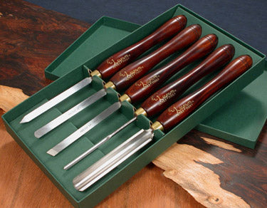 
Set of 5 Lignum 100 regular turning chisels